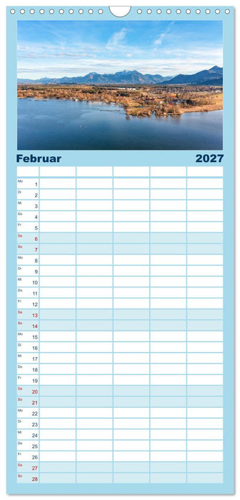 Traumhafter Chiemsee - eine kalendarische Reise (CALVENDO Familienplaner 2027)