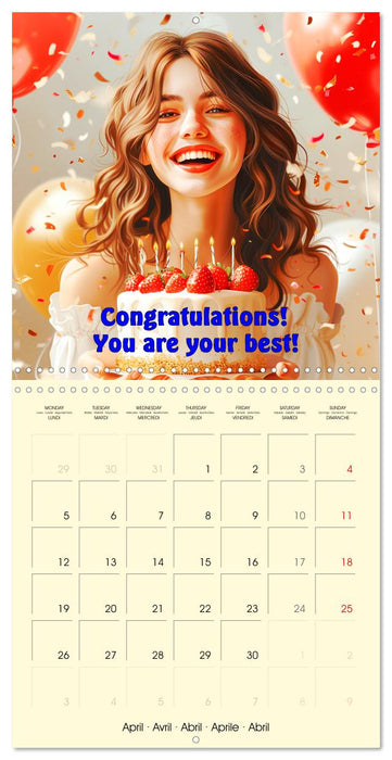 Welcome Beautiful Life. Quotes to brighten your year (CALVENDO Monthly Calendar 2027)
