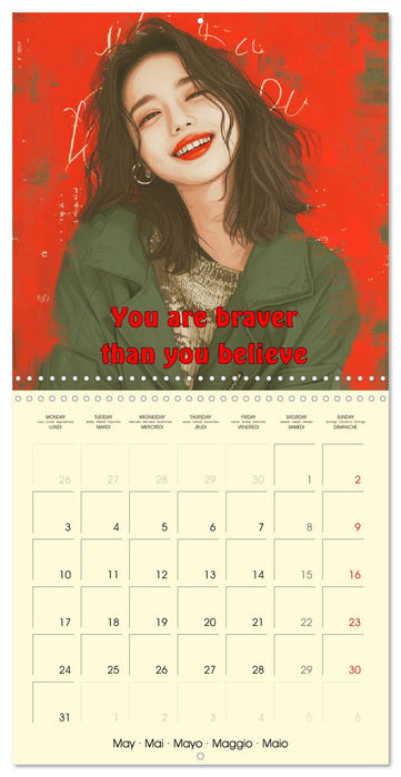 Welcome Beautiful Life. Quotes to brighten your year (CALVENDO Monthly Calendar 2027)