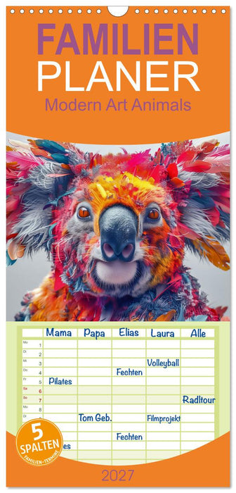 Modern Art Animals (CALVENDO Familienplaner 2027)