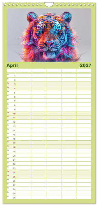Modern Art Animals (CALVENDO Familienplaner 2027)