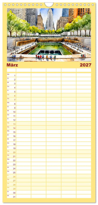 Sightseeing New York (CALVENDO Familienplaner 2027)