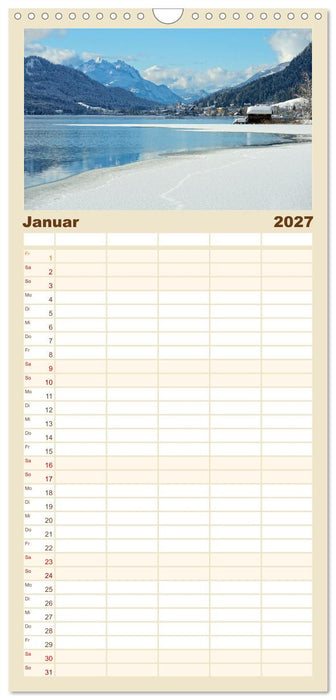 Bergseen zum Träumen (CALVENDO Familienplaner 2027)