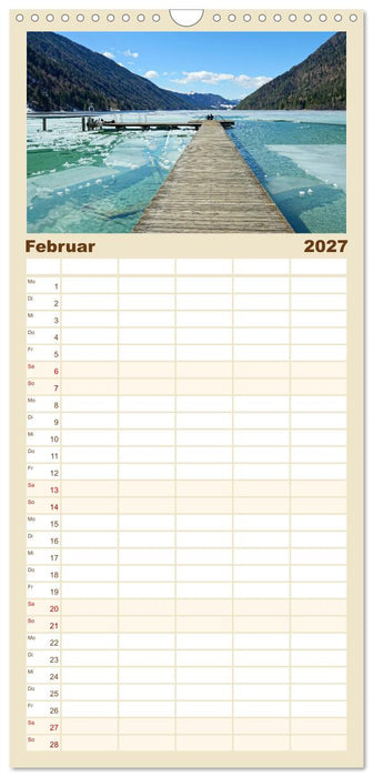 Bergseen zum Träumen (CALVENDO Familienplaner 2027)