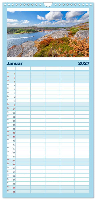 Schwedens schöne Westküste (CALVENDO Familienplaner 2027)