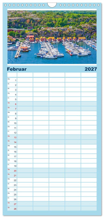 Schwedens schöne Westküste (CALVENDO Familienplaner 2027)