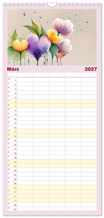 Romantischer Terminkalender (CALVENDO Familienplaner 2027)