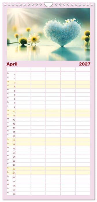Romantischer Terminkalender (CALVENDO Familienplaner 2027)