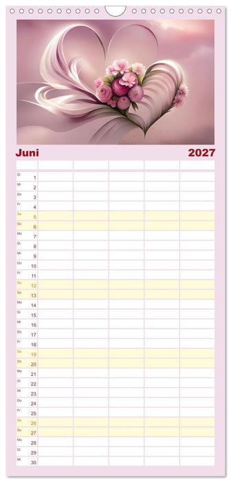 Romantischer Terminkalender (CALVENDO Familienplaner 2027)