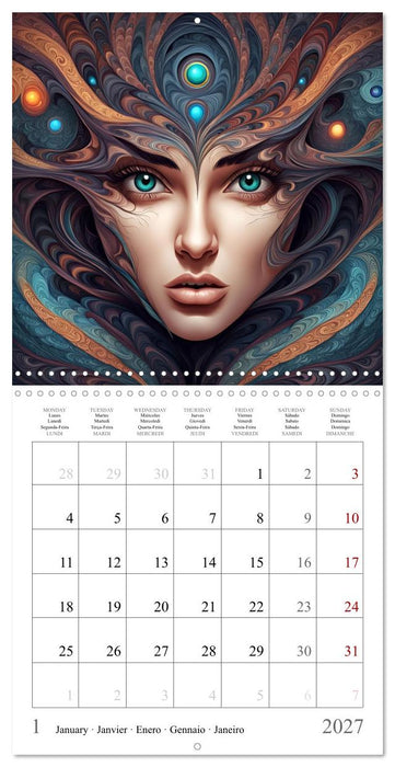 Cosmic sorceresses (CALVENDO Monthly Calendar 2027)