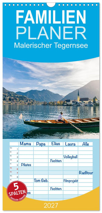 Malerischer Tegernsee (CALVENDO Familienplaner 2027)