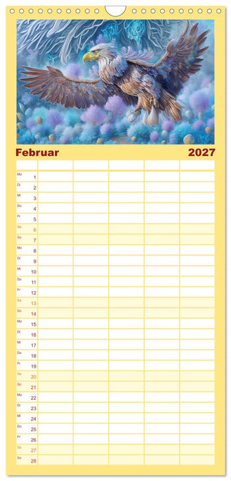 Zauberhafte Paradiesvögel (CALVENDO Familienplaner 2027)