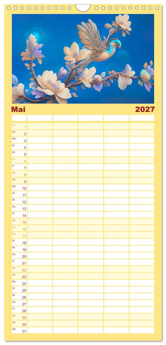 Zauberhafte Paradiesvögel (CALVENDO Familienplaner 2027)
