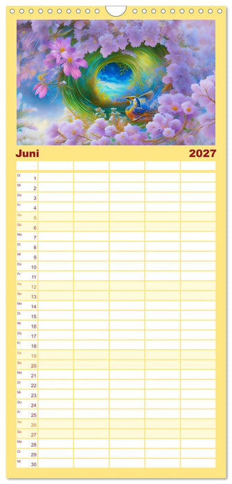 Zauberhafte Paradiesvögel (CALVENDO Familienplaner 2027)