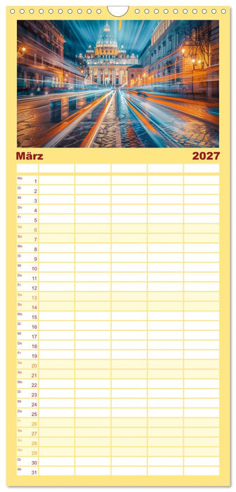 Berühmte Wahrzeichen (CALVENDO Familienplaner 2027)