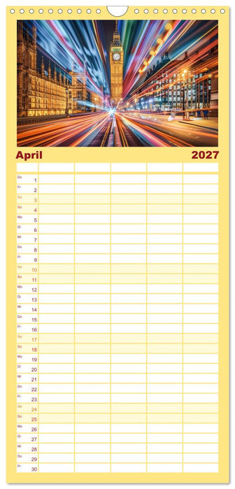 Berühmte Wahrzeichen (CALVENDO Familienplaner 2027)