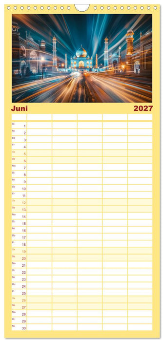 Berühmte Wahrzeichen (CALVENDO Familienplaner 2027)