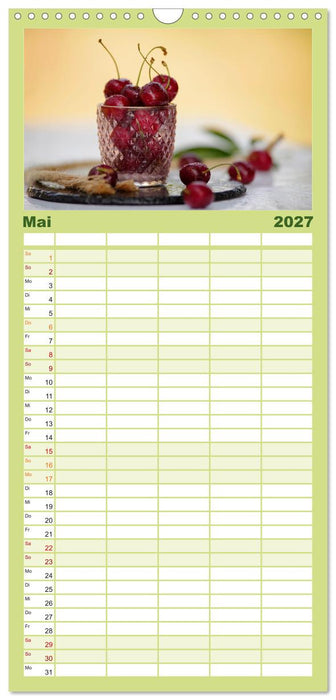 Natürlich Vegan - frische gesunde Köstlichkeiten (CALVENDO Familienplaner 2027)