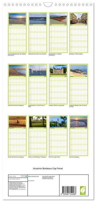 Arcachon Bordeaux Cap Ferret (CALVENDO Familienplaner 2027)
