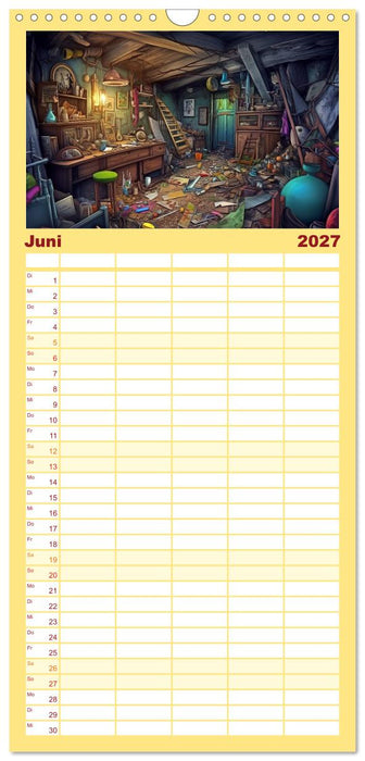 Lauter verrücktes Zeug (CALVENDO Familienplaner 2027)