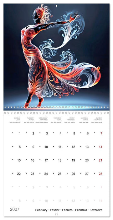 Vibrations de la danse (CALVENDO Calendrier mensuel 2027)