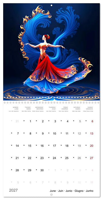 Vibrations de la danse (CALVENDO Calendrier mensuel 2027)