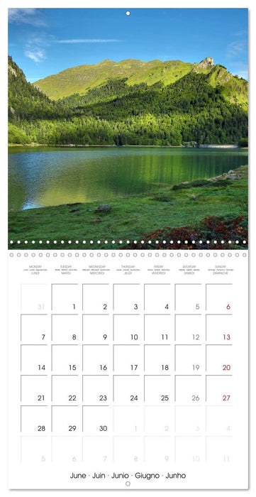 Deux étés en Vallée d'Ossau (CALVENDO Calendrier mensuel 2027)