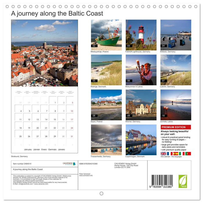 A journey along the Baltic Coast (CALVENDO Monthly Calendar 2027)