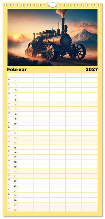 Steampunktraktoren (CALVENDO Familienplaner 2027)