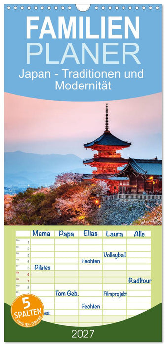 Japan - Traditionen und Modernität (CALVENDO Familienplaner 2027)