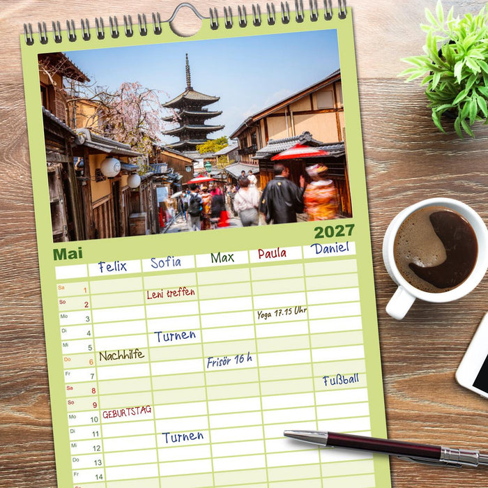 Japan - Traditionen und Modernität (CALVENDO Familienplaner 2027)