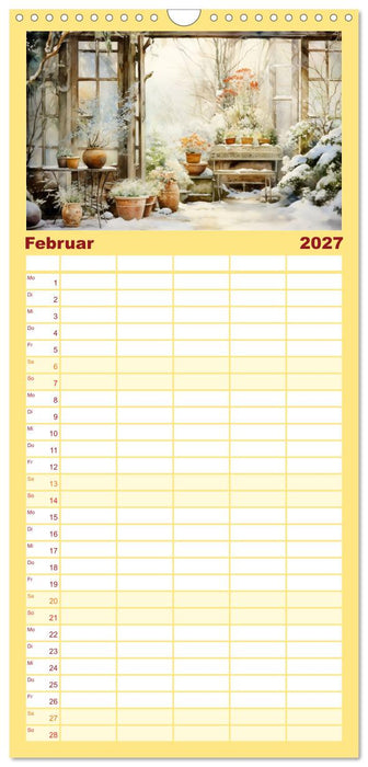 Lauschige Gartenecken (CALVENDO Familienplaner 2027)