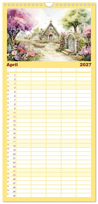 Lauschige Gartenecken (CALVENDO Familienplaner 2027)