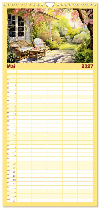 Lauschige Gartenecken (CALVENDO Familienplaner 2027)