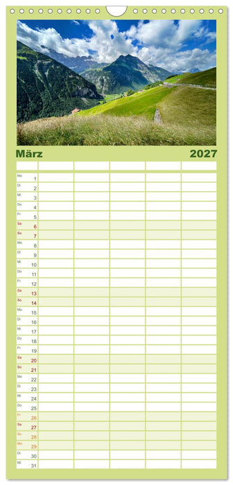 Erlebe mit mir die Schönheit der Alpen (CALVENDO Familienplaner 2027)