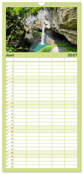 Erlebe mit mir die Schönheit der Alpen (CALVENDO Familienplaner 2027)