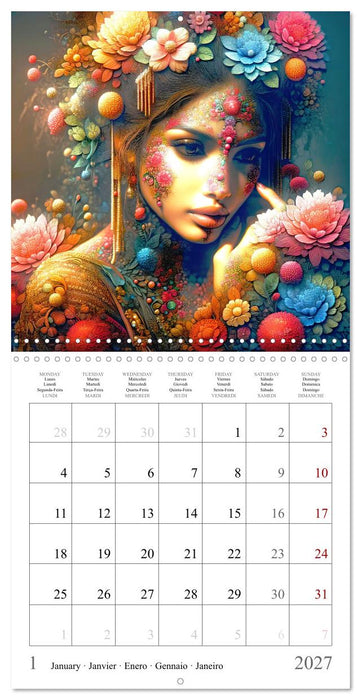 Une grâce intemporelle (CALVENDO Calendrier mensuel 2027)
