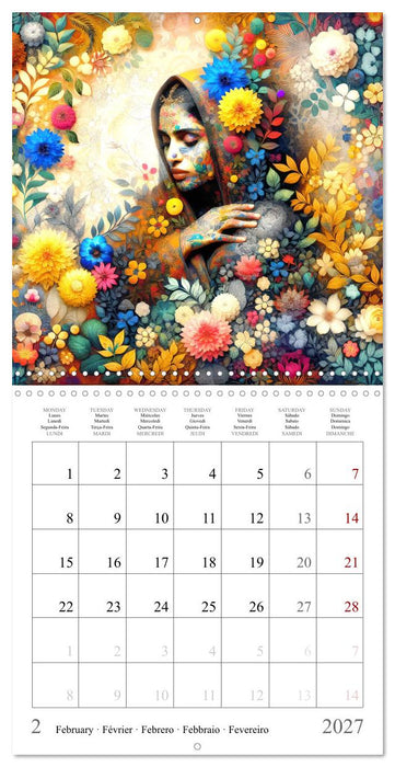 Une grâce intemporelle (CALVENDO Calendrier mensuel 2027)