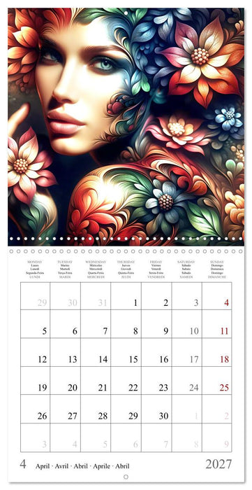 Une grâce intemporelle (CALVENDO Calendrier mensuel 2027)