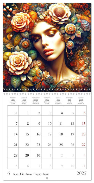 Une grâce intemporelle (CALVENDO Calendrier mensuel 2027)