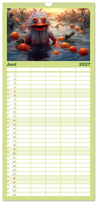 Monstermäßig durchs Jahr (CALVENDO Familienplaner 2027)