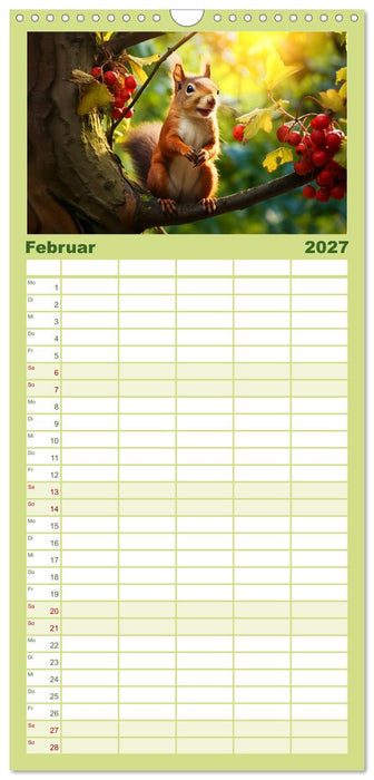 Wilde Nachbarn - Tierisches Treiben im Gartenparadies! (CALVENDO Familienplaner 2027)