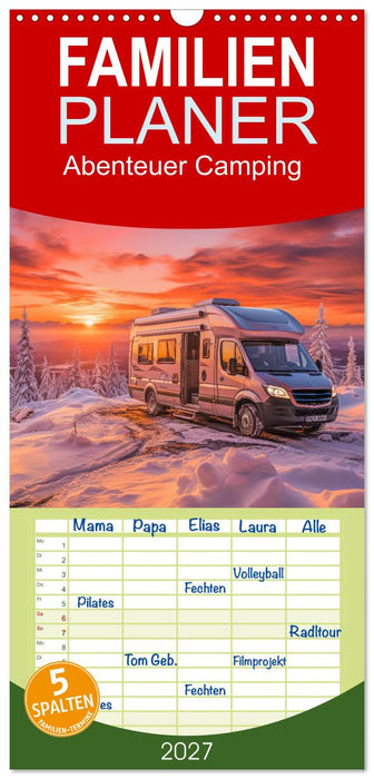 Abenteuer Camping (CALVENDO Familienplaner 2027)