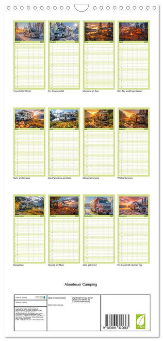 Abenteuer Camping (CALVENDO Familienplaner 2027)