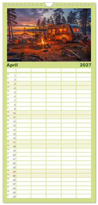 Abenteuer Camping (CALVENDO Familienplaner 2027)