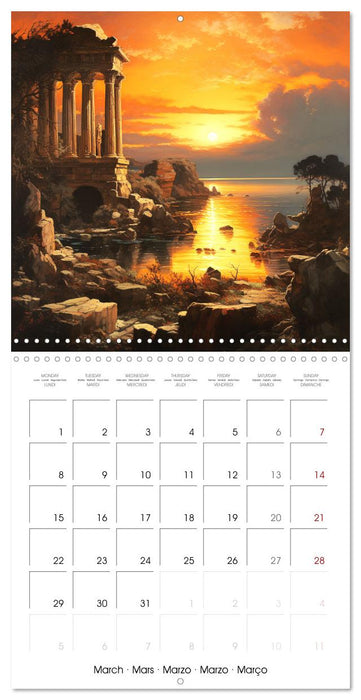 Splendeurs de la Grèce Antique (CALVENDO Calendrier mensuel 2027)