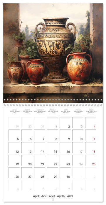 Splendeurs de la Grèce Antique (CALVENDO Calendrier mensuel 2027)