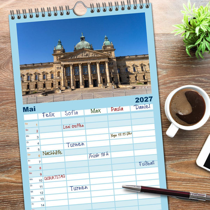 Sachsen - Leipzig (CALVENDO Familienplaner 2027)