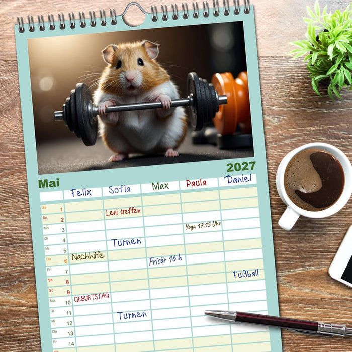 Hamstertage (CALVENDO Familienplaner 2027)