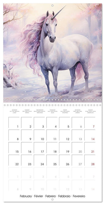 Licornes de conte de fées (CALVENDO Calendrier mensuel 2027)